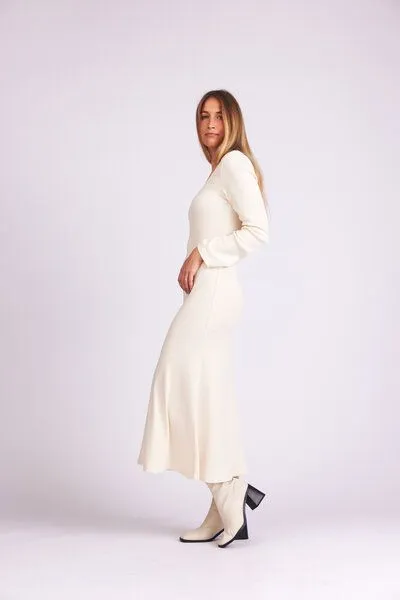 Baìge the Label Baìge the Label Birdie - Langes Kleid mit ausgestellten Ärmeln, Natur, – Produktbild 2 von 4