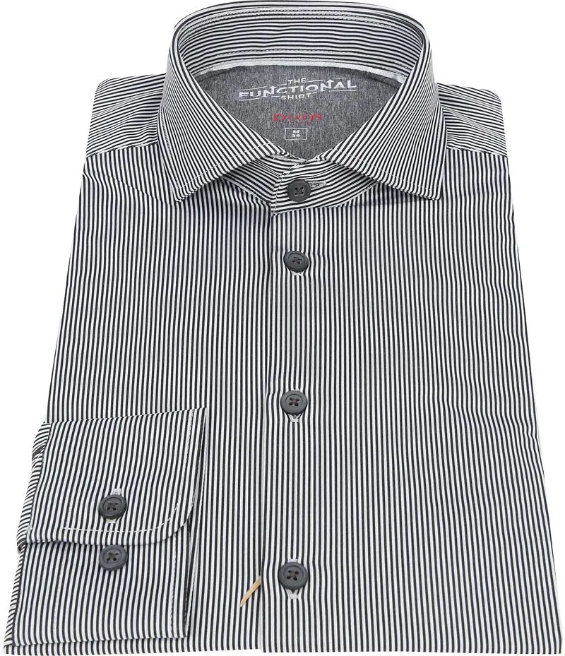 Pure Pure Functional Shirt Streifen Schwarz - Größe 38 (S), Schwarz, – Produktbild 3 von 3
