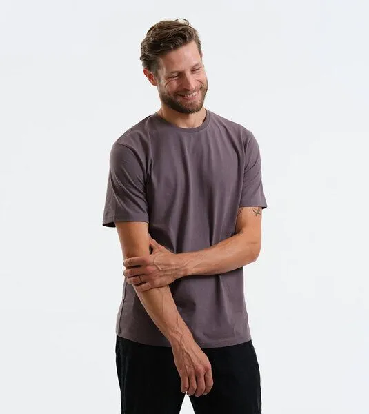 Gary Mash GARY MASH Herren Basic T-Shirt aus Biobaumwolle, Grau, – Produktbild 2 von 4