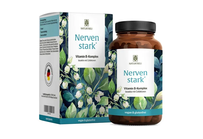 Naturtreu Nervenstark Kapseln, 1 er 120 St., 58.8 g, Durchdachte Entwicklung, Vegan, Laborgeprüft, Hochwertige Inhaltstoffe – Produktbild 1 von 5