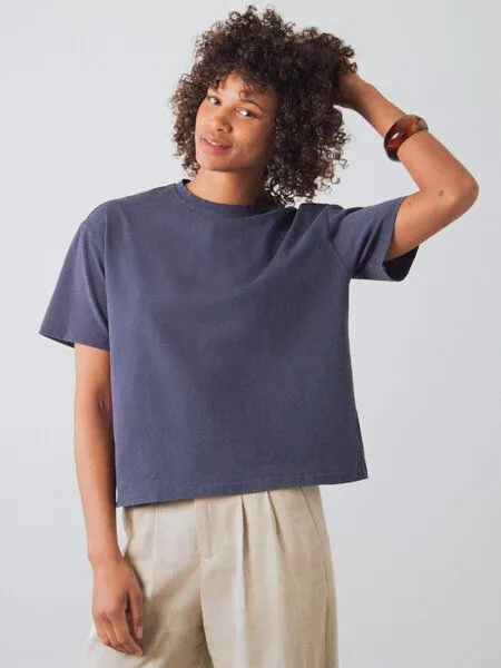 Honest Basics Honest Basics OG Shirt aus Bio- und recycelter Baumwolle, Indigo, – Produktbild 4 von 4