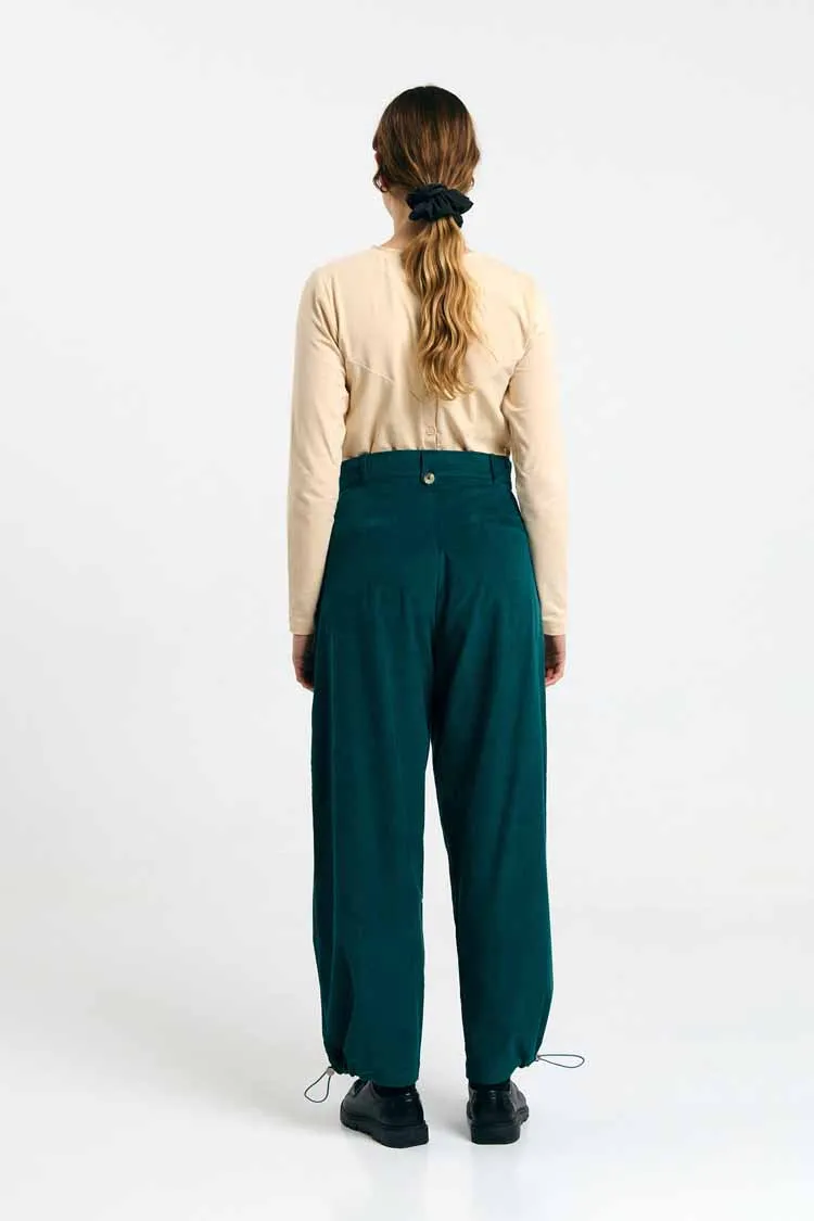 SUITE13LAB SUITE13LAB Damen vegan Hose Nine In Dunkelgrün, Grün, – Produktbild 2 von 2
