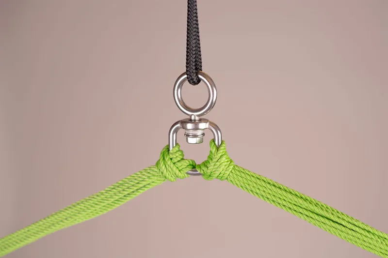 La Siesta La Siesta Hängesessel Domingo lime,105x140cm,Basic,Belastbarkeit 130kg, Gelb, – Produktbild 4 von 5