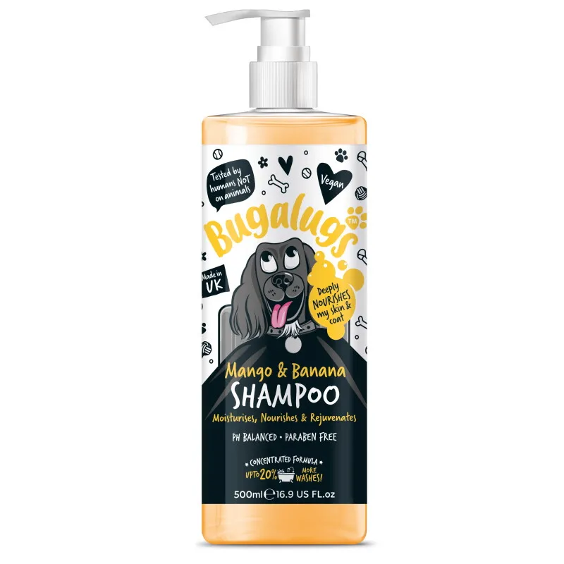 Bugalugs Bugalugs Mango & Banana – Pflegendes Hundeshampoo mit tropischem Duft 500ml – Produktbild 1 von 2