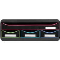Exacompta Exacompta Schubladenbox Toolbox "Black Office" DIN A4+, 4 Schubladen, schwarz/harlekin – Produktbild 1 von 1