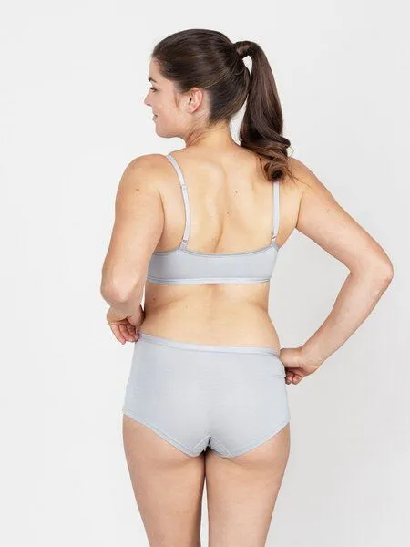 erlich textil erlich textil Edith bügelloses Bustier aus weichem Modal, Steingrau, – Produktbild 4 von 5