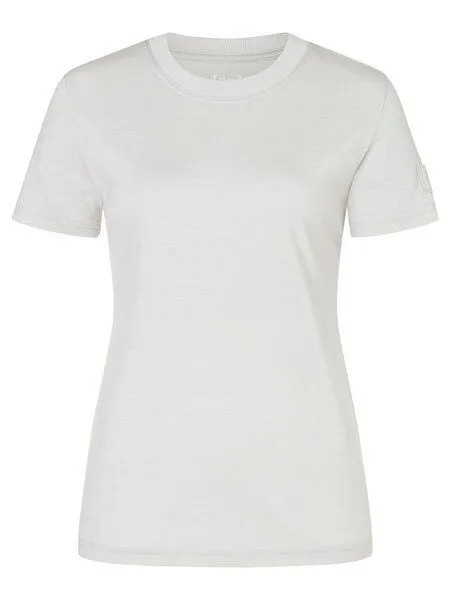 Super.Natural Super.Natural T-Shirt Casual Rib Bio J Tee für Damen, Merino, White stone melange, – Produktbild 4 von 4