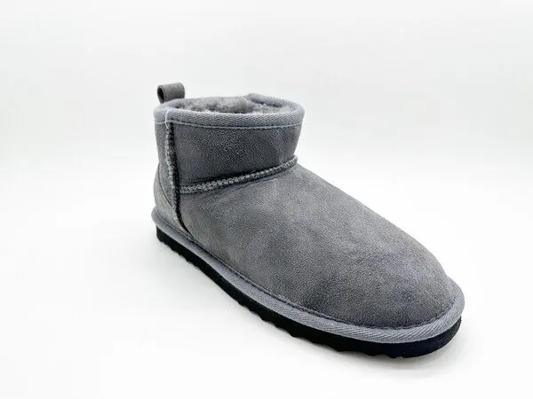 thies Stiefel aus Schaffell "thies Mega Shorty", Dark grey (dunkel grau), – Produktbild 3 von 4