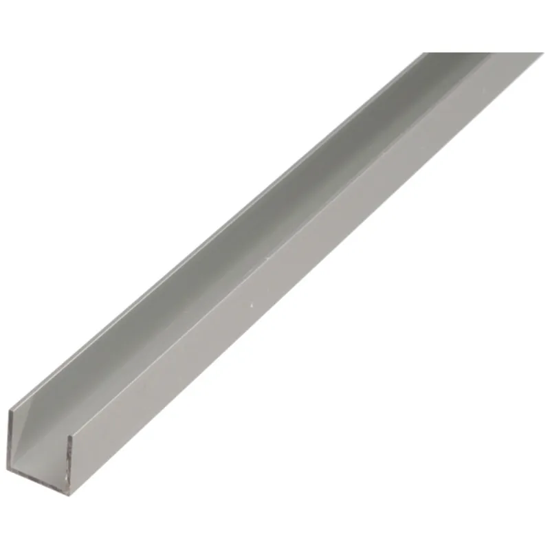 Alberts ALBERTS U-Profil, Alu silber elox., LxBxHxS 1000 x 8,6 x 12 x 1,3 mm – Produktbild 1 von 1