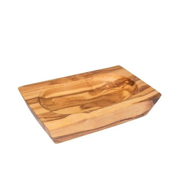 NATUREHOME NATUREHOME Olivenholz Schale klein – Dekoschale oval aus Massivholz, handgefertigt, 12,5 x 8 x 3 cm – Schmuckschale, Aufbewahrung für Bad, Küche & Büro – Produktbild 4 von 4