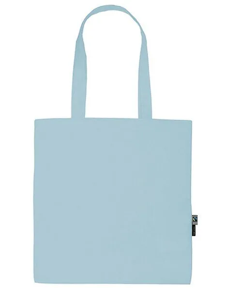 Neutral Neutral Baumwolltasche Einkaufstasche Shopper Lange Henkel 38 x 42 cm, Hellblau, – Produktbild 2 von 3