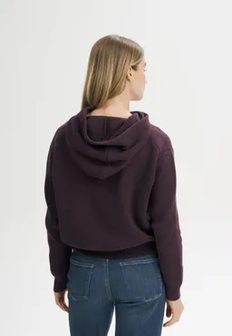 MELA MELA Damen vegan Strick Hoodie Janisha Elderberry Melange – Produktbild 1 von 1