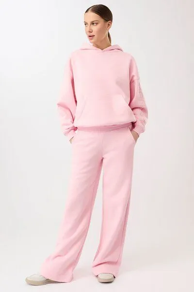 mandala mandala Basic Hoodie Signature, Soft-pink (rosa), – Produktbild 3 von 4