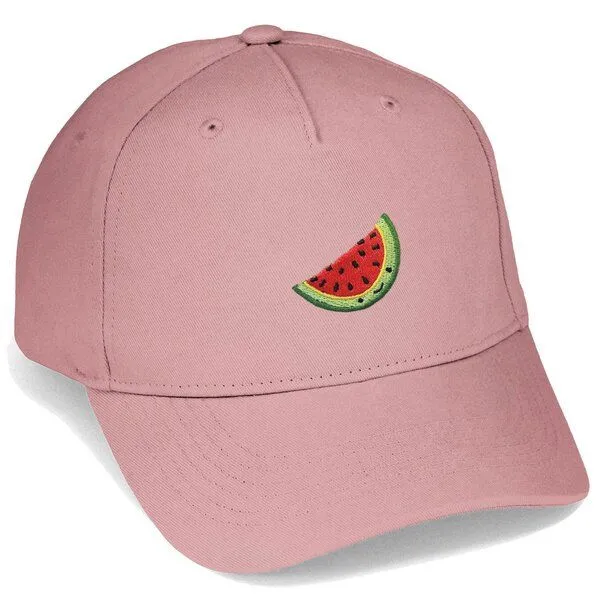 LIGARTI Bestickte Cap – Wassermelone – LIGARTI Tiermanufaktur, Altrosa, – Produktbild 1 von 4