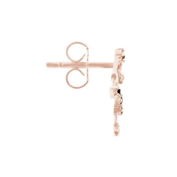 Eppi Eppi Goldener Ohrring mit Sternzeichen Gemini, Rosa, – Produktbild 2 von 2