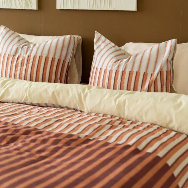 Kayori Kayori Niseko Bettbezug Baumwollsatin, Rot, – Produktbild 3 von 4
