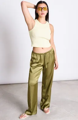 JAN N JUNE JAN 'N JUNE Damen vegan Fris Hose Woody Olivgrün – Produktbild 1 von 1