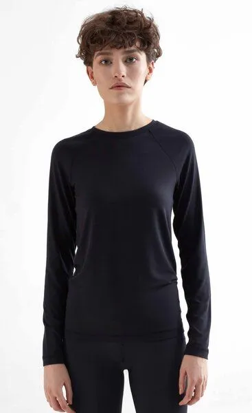 True North True North Damen Soft-touch Langarmshirt in 3 Farben aus Micromodal T-Shirt 1110, Schwarz, – Produktbild 2 von 3