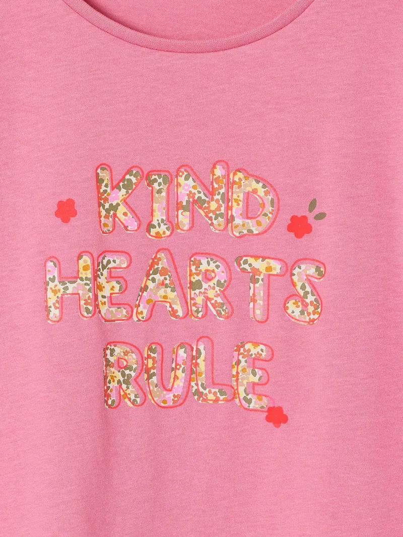 Vertbaudet T-Shirt in Kastenform Mädchen, Rosa, – Produktbild 2 von 2