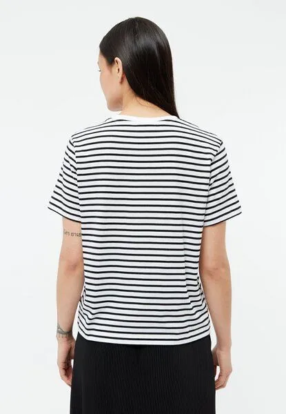 Givn Berlin Givn Berlin Gestreiftes T-Shirt GBJULIA aus Bio-Baumwolle, Black / white (stripes), – Produktbild 4 von 4