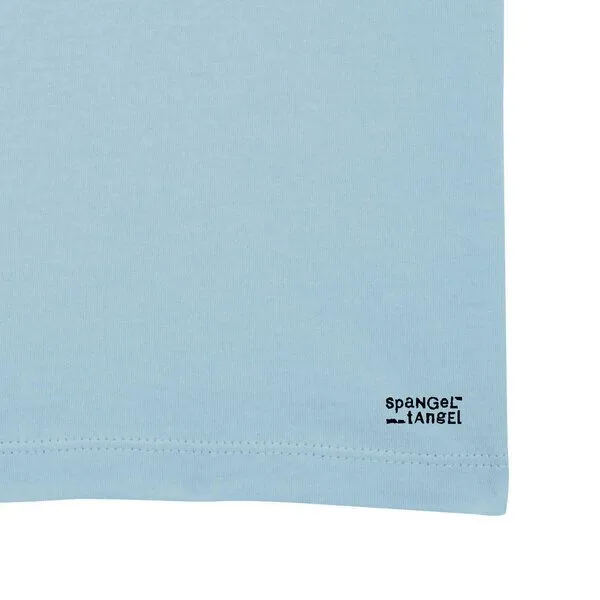 Spangeltangel Spangeltangel T-Shirt Coffee, Addict, Kaffee Shirt für Männer, Brustprint, Hellblau, – Produktbild 4 von 4