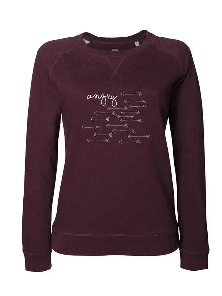 University of Soul University of Soul Angry Sweatshirt for women, Heather grey, – Produktbild 1 von 3