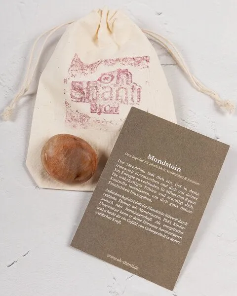 Oh Shanti Oh Shanti Mondstein im Baumwollbeutel – Produktbild 1 von 4