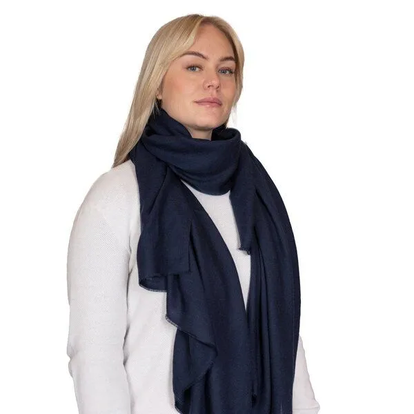 Good To Give Good To Give Leichter Sommer Schal – Umschlagtuch / Stola aus Kaschmir – Fair Trade – 200 × 100 cm, Blau, – Produktbild 1 von 4