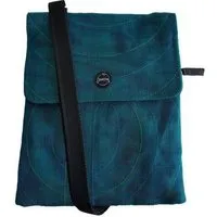 Smateria Smateria Flache Umhängetasche ESC-Kombi / Hüfttasche mit verstellbarem Schulterband, Petrol (blau), – Produktbild 1 von 1