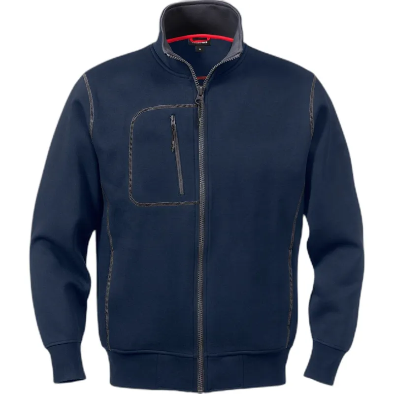 Fristads Pullover Fristads 1747 DF, Bleu, – Produktbild 2 von 2