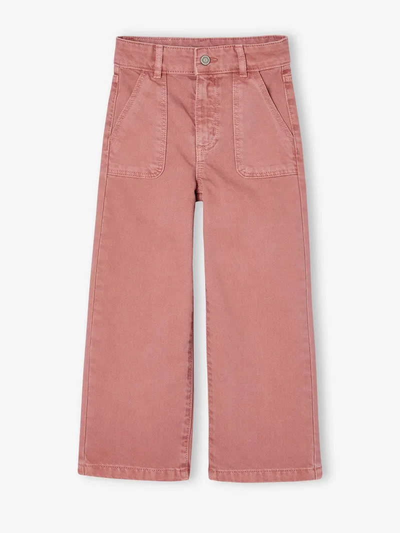 Vertbaudet Weite Mädchen Hose, Altrosa, – Produktbild 1 von 3