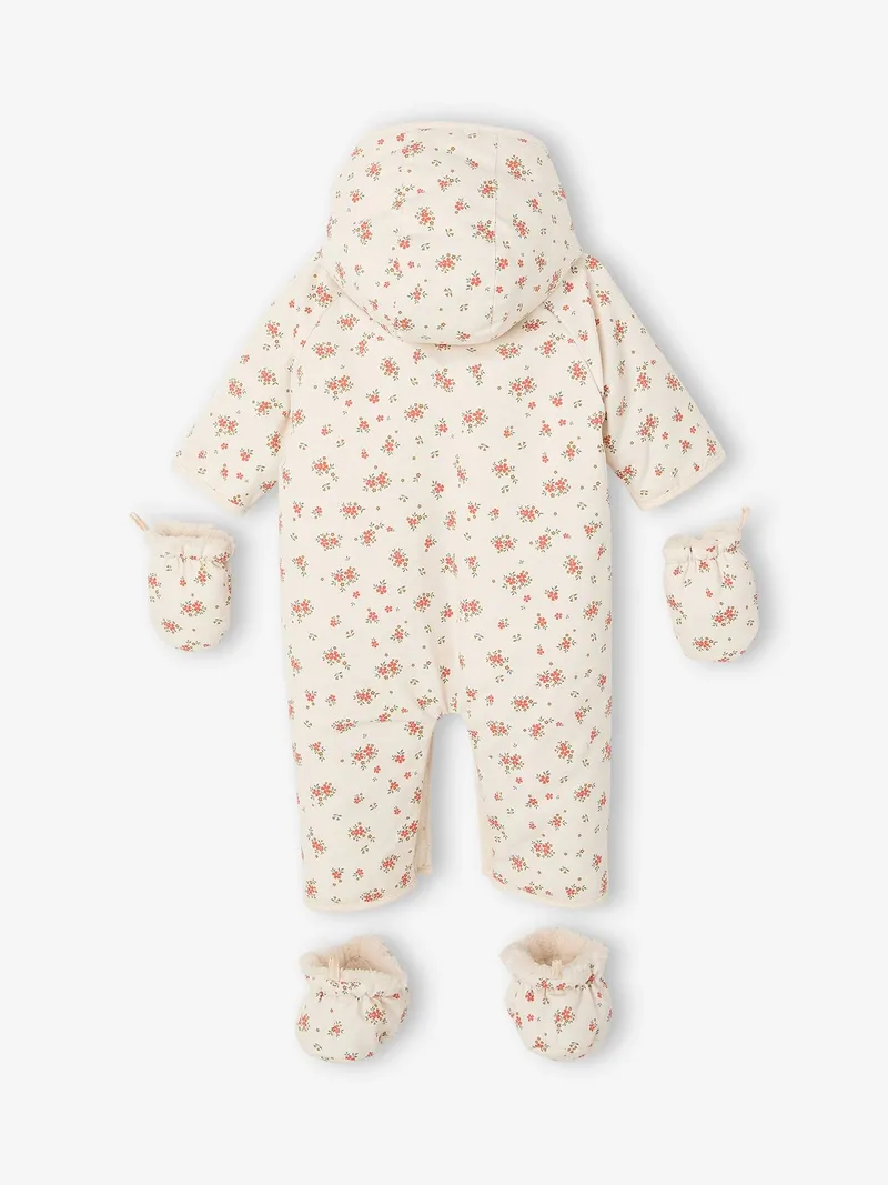 Vertbaudet Baby Winteroverall mit Webpelzfutter, Vanille, – Produktbild 2 von 4