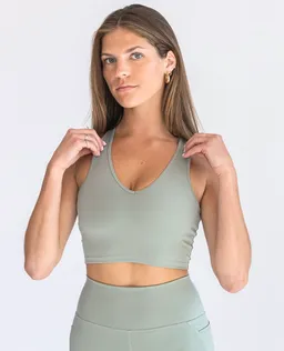 SEAAV SEAAV Damen vegan Bh V-Ausschnitt Dusty Sage Grün – Produktbild 1 von 1