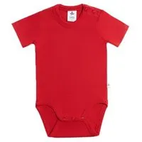 Leela Cotton 1er bis 6er Pack Baby kurzarm Body aus Bio-Baumwolle Rippjersey "Leela Cotton", Ziegelrot, – Produktbild 1 von 1