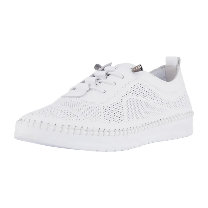 Cosmos Comfort Cosmos Comfort Bequeme Schnürschuhe für Damen, weiß, Größe 42 EU, Weiß, – Produktbild 1 von 5