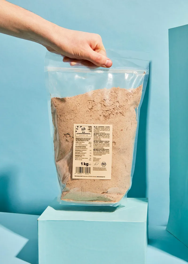 KoRo Teilentöltes Bio Leinsamenmehl 1 kg – Produktbild 5 von 5