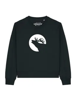 watapparel watapparel Sweatshirt Frauen Röhrender Hirsch – Produktbild 1 von 1