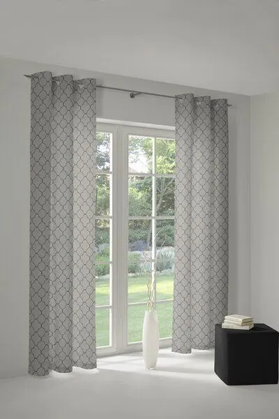 Nature by Adam Nature by Adam Vorhang aus 100% Bio-Baumwolle - Made in Germany - Indian Cortezada, Schwarz, – Produktbild 5 von 7