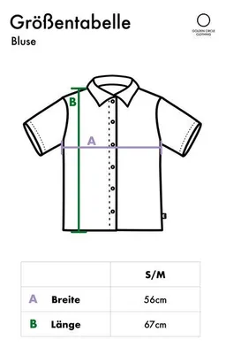 Golden Circle Clothing Golden Circle Clothing Kurzärmlige Bluse aus Baumwoll-Voile – Produktbild 1 von 1