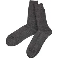 grödo Damen und Herren Socken Bio-Baumwolle Bio-Schurwolle Feinripp anthrazit Gr.41-42 – Produktbild 1 von 1