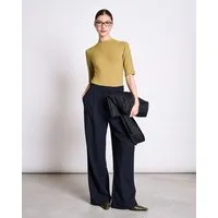 JAN N JUNE JAN N JUNE Hose Pleated Wide Pants NIVA, Nightfall, – Produktbild 1 von 1