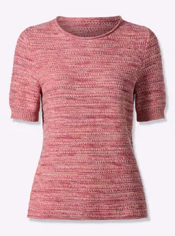 Witt Baumwollpullover fuchsia-koralle-meliert – Produktbild 1 von 1
