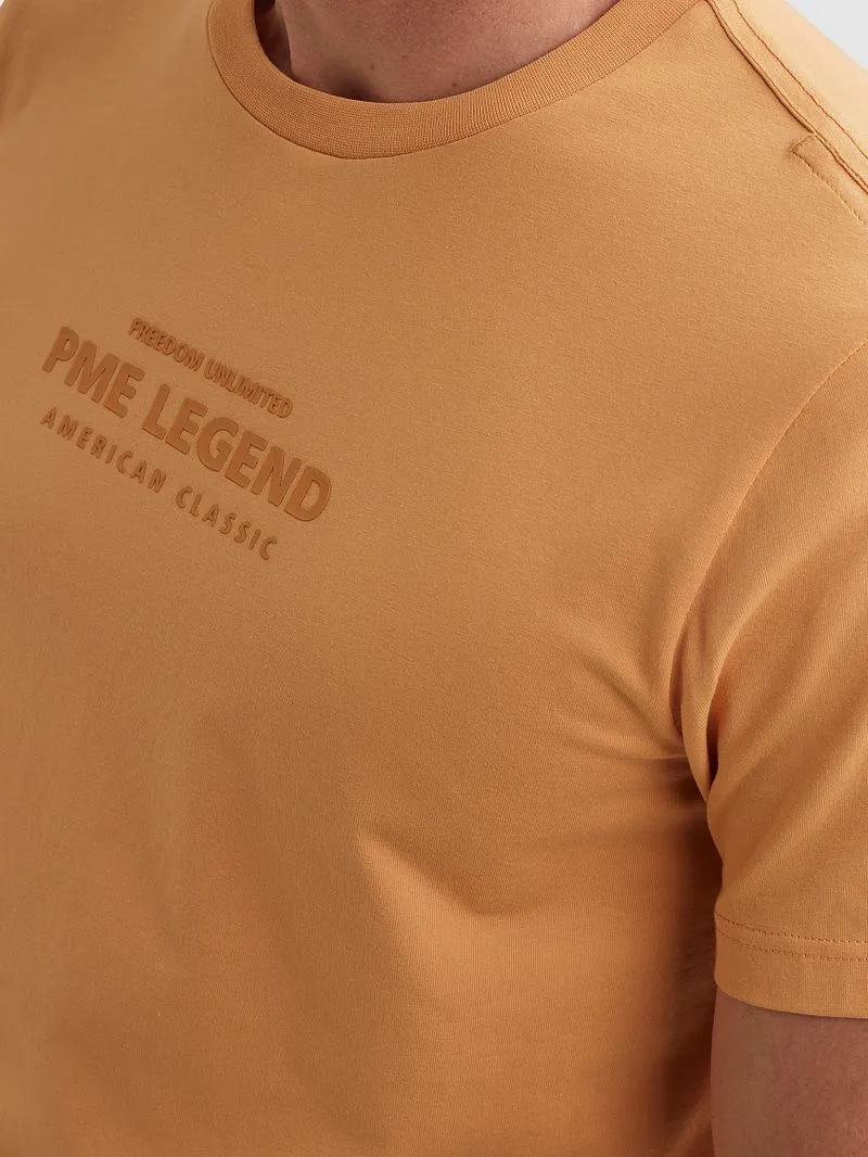 PME Legend PME Legend T-Shirt Logo Gold Earth - Größe M, Orange, – Produktbild 4 von 5