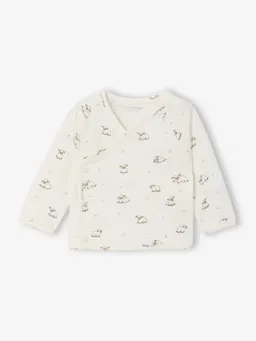 Vertbaudet Langarm-Wickeljacke für Neugeborene BASIC cappuccino – Produktbild 1 von 1