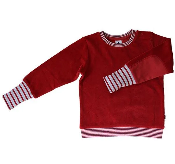 Leela Cotton Leela Cotton Nicky Sweatshirt Bio-Baumwolle, Rot-ziegel, – Produktbild 1 von 2