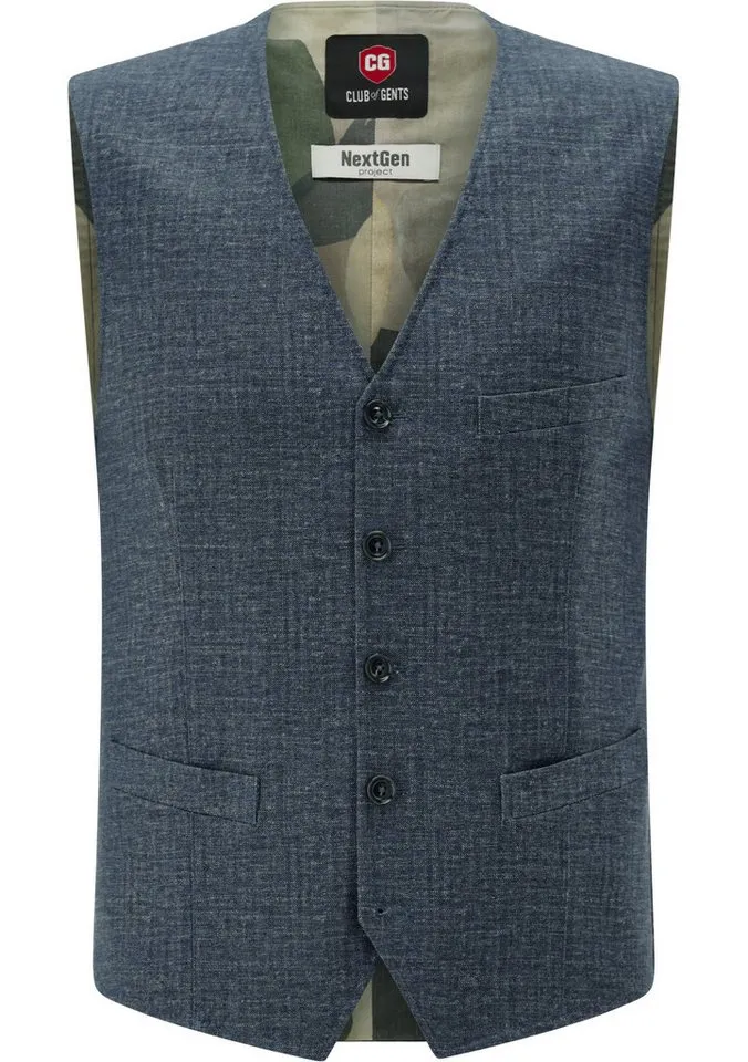 CG Club of Gents Anzugweste CG Mosley-J, Blau, – Produktbild 1 von 3