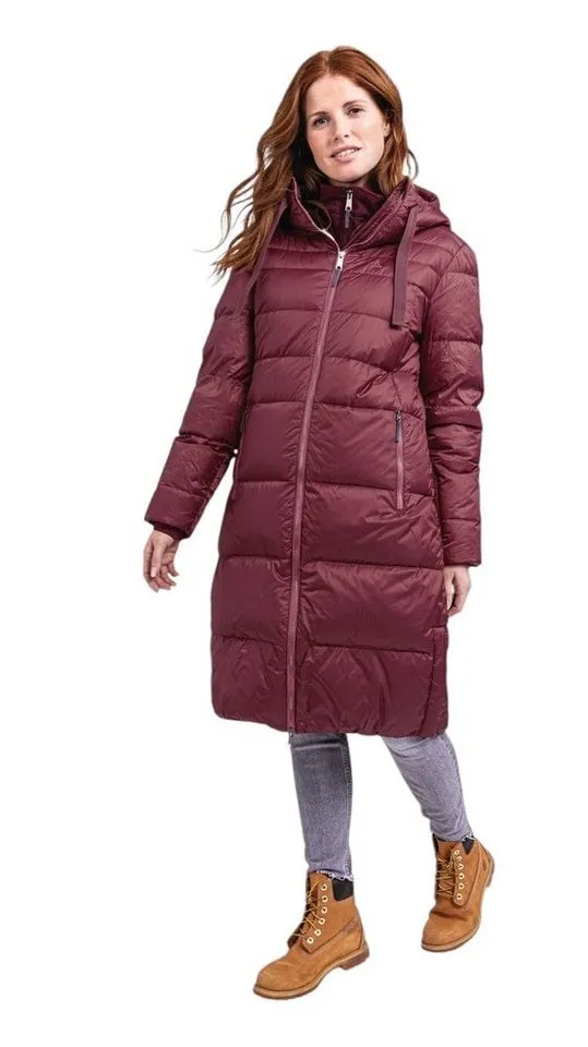 Schöffel Schöffel Wintermantel Kenosha (Daunenmantel, winddicht, wasserabweisend) burgundrot Damen – Produktbild 2 von 5