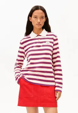 ARMEDANGELS ARMEDANGELS STRIPE POLO Damen Longsleeve aus Bio-Baumwolle – Produktbild 1 von 1