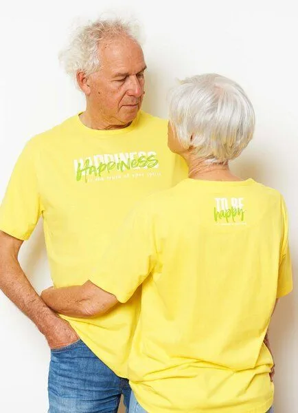 SPARKLES OF LIGHT SPARKLES OF LIGHT Yoga Shirt | HAPPINESS, Gelb, – Produktbild 1 von 2