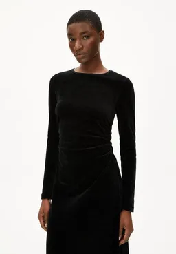 ARMEDANGELS ARMEDANGELS ADAAJA VELVET Damen Jerseykleid aus Bio-Baumwoll Mix – Produktbild 1 von 1
